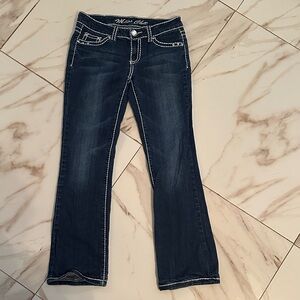 Miss Chic Jeans Women's Dark Blue Boot Cut Jeans